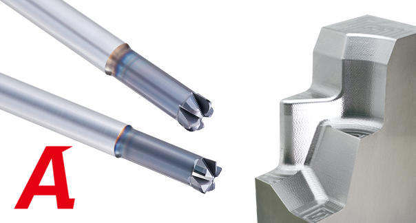 高硬度钢用硬质合金铣刀圆弧角型AE-CRE-H・AE-HFE-H
